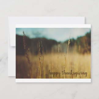 Pequeña Tarjeta de Acción de Gracias Autumn Meadow
