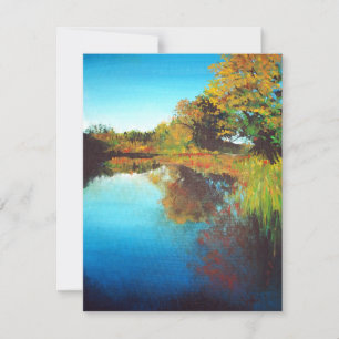 Pequeña Tarjeta de agradecimiento a Art Blank de pintura d