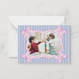 Pequeña Tarjeta de agradecimiento a la Coqueta de fotos de