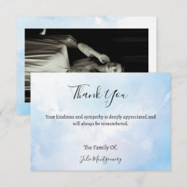 Pequeña Tarjeta de agradecimiento a la foto de Funeral de