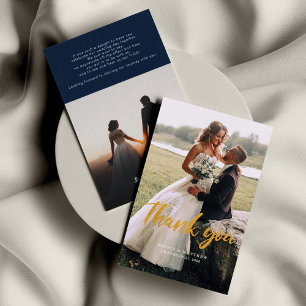 Pequeña Tarjeta de agradecimiento al Boda de fotografías d