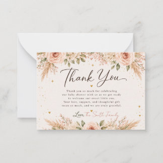 Pequeña Tarjeta de agradecimiento Baby in Bloom