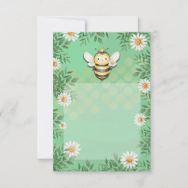 Pequeña tarjeta de agradecimiento de abeja zumbido