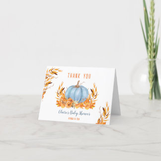 Pequeña tarjeta de agradecimiento de Baby Shower a
