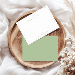 Pequeña Tarjeta de agradecimiento de boda con guión inform