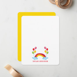 Pequeña Tarjeta de agradecimiento de cumpleaños con arcoír