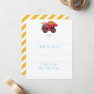 Pequeña Tarjeta de agradecimiento de cumpleaños para niños