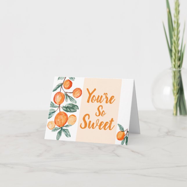 Pequeña tarjeta de agradecimiento de Cutie Baby Sh (Anverso)