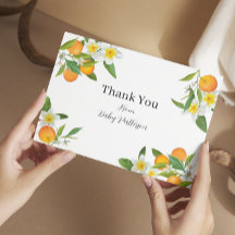 Pequeña tarjeta de agradecimiento de Cutie Baby Sh