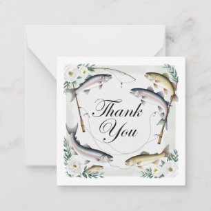 Pequeña Tarjeta de agradecimiento de Fishing Lover