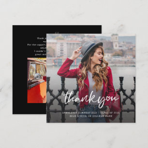 Pequeña Tarjeta de agradecimiento de fotos de graduación 2