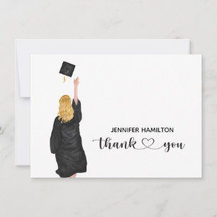 Pequeña Tarjeta de agradecimiento de graduación