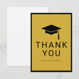 Pequeña Tarjeta de agradecimiento de graduación minimalist