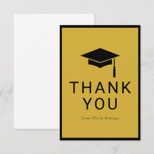 Pequeña Tarjeta de agradecimiento de graduación minimalist