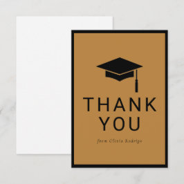Pequeña Tarjeta de agradecimiento de graduación minimalist