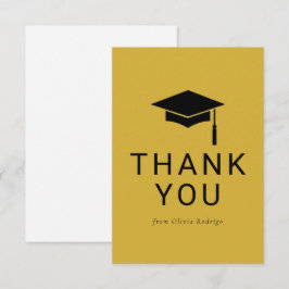 Pequeña Tarjeta de agradecimiento de graduación minimalist