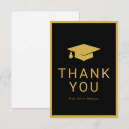 Pequeña Tarjeta de agradecimiento de graduación minimalist