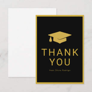 Pequeña Tarjeta de agradecimiento de graduación minimalist