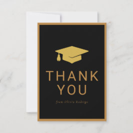 Pequeña Tarjeta de agradecimiento de graduación minimalist
