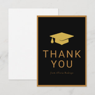 Pequeña Tarjeta de agradecimiento de graduación minimalist