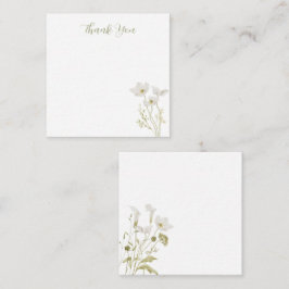 Pequeña Tarjeta de agradecimiento de jardín florecido flor