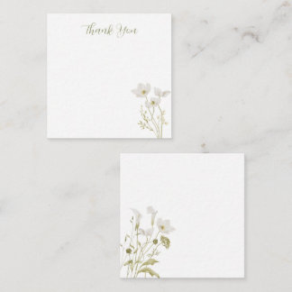 Pequeña Tarjeta de agradecimiento de jardín florecido flor