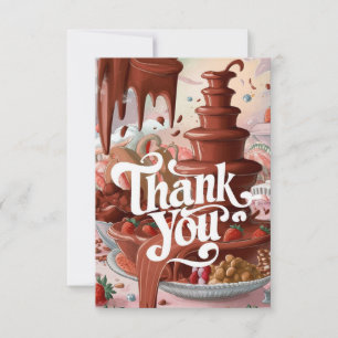 Pequeña tarjeta de agradecimiento de Magic Chocola