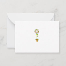Pequeña Tarjeta de agradecimiento elegante para baby showe