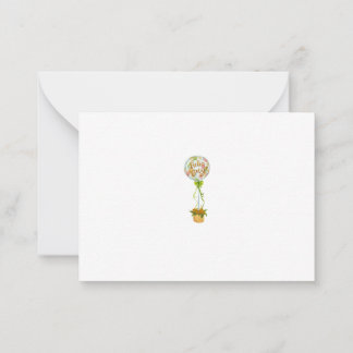Pequeña Tarjeta de agradecimiento elegante para baby showe