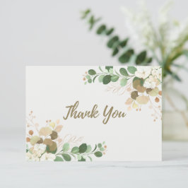 Pequeña Tarjeta de agradecimiento floral simple