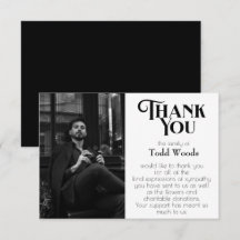 Tarjeta de agradecimiento funerario, solidaridad g