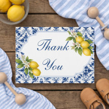 Tarjeta de agradecimiento para baby shower Ciao Ba