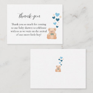 Pequeña Tarjeta de agradecimiento para baby shower – dulce