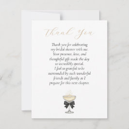 Pequeña Tarjeta de agradecimiento para despedida de solter