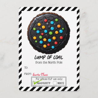 Pequeña Tarjeta de agradecimiento para galletas de Navidad