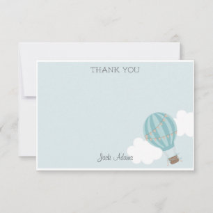 Pequeña Tarjeta de agradecimiento para globo aerostático