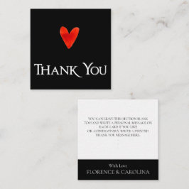 Pequeña Tarjeta de agradecimiento personal elegante modern