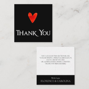 Pequeña Tarjeta de agradecimiento personal elegante modern