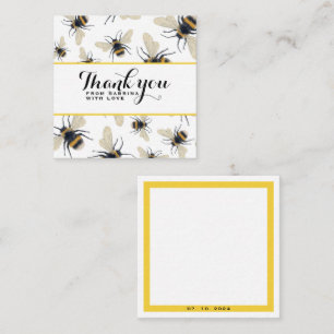 Pequeña Tarjeta de agradecimiento personalizada con modelo