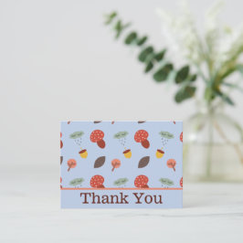 Pequeña Tarjeta de agradecimiento personalizada de otoño