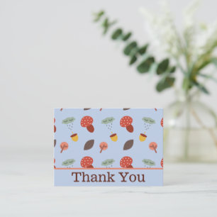 Pequeña Tarjeta de agradecimiento personalizada de otoño