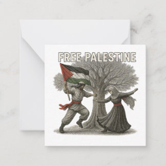 Pequeña Tarjeta de agradecimiento por Palestina Libre – Me