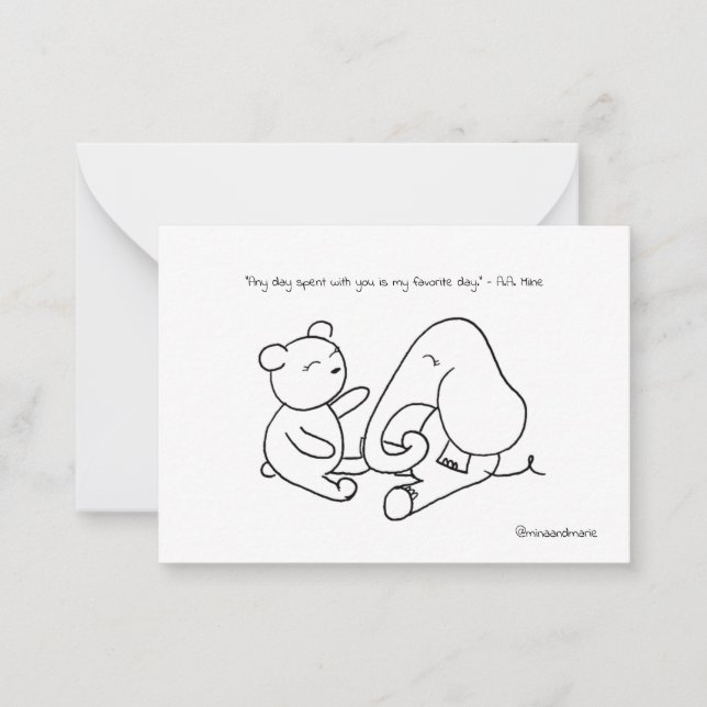 Pequeña Tarjeta de Amistad (Anverso)