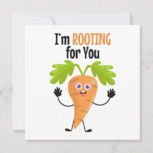 Tarjeta de apoyo de Carrot Pun