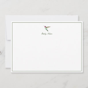 Pequeña Tarjeta de apunte Hummingbird de la personalizado 