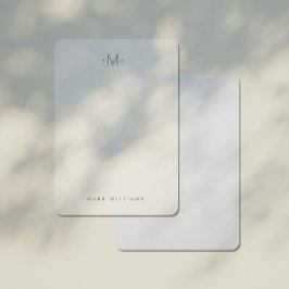 Pequeña Tarjeta de apunte inicial y de nombre de sutilment