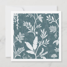 Tarjeta de arte con silueta de jungla elegante