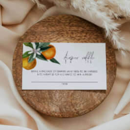 Pequeña tarjeta de Baby Shower de Citrus cutie Dia