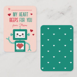 Pequeña Tarjeta de Beeps Robot, El día de San Valentín de 