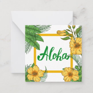 Pequeña Tarjeta de bienvenida
